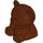 Duplo Brun rougeâtre Teddy Bear avec Flesh Nose et Paws (11385)