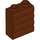 Duplo Reddish Brown Wall 1 x 2 x 2 Plank Pattern (18783)