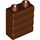 Duplo Reddish Brown Wall 1 x 2 x 2 Plank Pattern (18783)