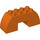 Duplo Rötlich orange Bogen Backstein 2 x 6 x 2 Gebogen (11197)