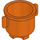 Duplo Rouge Orangé Pot avec Grip Poignées (31042)