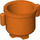 Duplo Reddish Orange Pot with Grip Handles (31042)