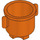 Duplo Reddish Orange Pot with Grip Handles (31042)