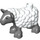 Duplo Sheep mit Woolly Coat und Pointy Ohren (37152)