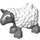 Duplo Sheep with Woolly Coat and Pointy Ears (37152)