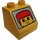Duplo Slope 2 x 2 x 1.5 (45°) with Face with Red Hair (6474)