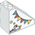 Duplo Luiska 2 x 4 x 3 (45°) jossa Flags, Tähdet, Candy ja Unicorn (49570 / 66022)