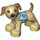 Duplo Tan Dog with Blue Harness  (58057)