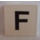 Duplo Tile 2 x 2 with Side Indents with &quot;F&quot; (6309 / 48476)