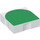 Duplo Tile 2 x 2 with Side Indents with Green Inverse Arch (6309 / 48782)