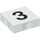 Duplo Tile 2 x 2 with Side Indents with Number 3 (14443 / 48502)