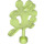 Duplo Transparent Bright Green Branch (43852)