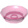 Duplo Rosa oscuro transparente Dish (31333 / 40005)