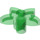 Duplo Transparent Green Flower with 5 Angular Petals (6510 / 52639)
