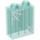 Duplo Transparent Light Blue Brick 1 x 2 x 2 with white spider webs with Bottom Tube (15847 / 36627)