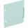 Duplo Bleu Clair Transparent Furniture Cabinet Porte 3 x 3.5 avec trous pour charnières (18454 / 62873)