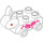 Duplo Transparent Opal Toy Rabbit on Wheels (101598)