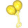 Duplo Transparent Yellow Balloons with Transparent Handle (31432 / 40909)