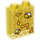 Duplo Transparant geel Steen 1 x 2 x 2 met Honeycomb en bees met buis aan de onderzijde (15847 / 105405)