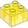 Duplo Transparent Yellow Brick 2 x 2 (3437 / 89461)