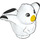 Duplo Weiß Vogel mit Weiß Feathers (46566)