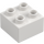 Duplo White Brick 2 x 2 with Checkered Pattern (3437 / 19708)