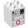 Duplo White Brick 2 x 2 x 2 with Mechanical Panel with Arrows and Keypad (1347 / 31110)