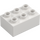 Duplo Biały Cegła 2 x 3 (87084)