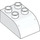 Duplo Wit Steen 2 x 3 met Gebogen bovenkant (2302)