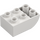 Duplo White Brick 2 x 3 with Inverted Slope Curve (98252)