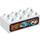 Duplo White Brick 2 x 4 with Sandwich, Fish and Coffee (3011 / 38982)