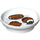 Duplo Wit Dish met Christmas Cookie en 2 Cupcakes (1365 / 31333)