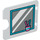 Duplo Weiß Tür 3 x 4 mit Cut Out mit Mirror und Toothbrushes im pink beaker (27382 / 29320)