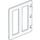 Duplo Blanco Puerta 4 x 5 con Cut Out (65111)