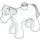 Duplo White Foal with Large Red Spots (75723)