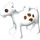 Duplo blanc Goat avec Brown Patches et Eye Rings (11371)