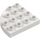 Duplo Blanc assiette 4 x 4 avec Rond Pièce de monnaie (98218)