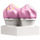 Duplo Vit Platta med Cupcakes med Rosa Icing med Dots (65188 / 65941)