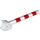 Duplo Hvit Road Barrier med Rød Striper (13359 / 14269)