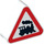 Duplo White Sign Triangle with Train sign (13255 / 49306)