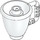 Duplo White Tea Cup with Handle (27383)