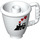 Duplo Weiß Tea Cup mit Griff mit Zug und Herz steam (27383 / 38489)