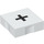 Duplo White Tile 2 x 2 with Side Indents with Addition Sign (6309 / 48512)