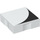 Duplo White Tile 2 x 2 with Side Indents with Black Inverse Quarter Disc (6309 / 48779)