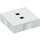 Duplo White Tile 2 x 2 with Side Indents with Colon (6309 / 48515)