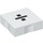 Duplo White Tile 2 x 2 with Side Indents with Division Sign (6309 / 48555)