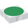 Duplo White Tile 2 x 2 with Side Indents with Green Disc (6309 / 48759)