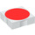 Duplo White Tile 2 x 2 with Side Indents with Red Disc (6309 / 48659)