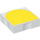 Duplo White Tile 2 x 2 with Side Indents with Yellow Inverse Arch (6309 / 48781)