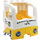 Duplo White Truck Cab with Yellow Bottom with &#039;47&#039; on the front Sticker (48124)